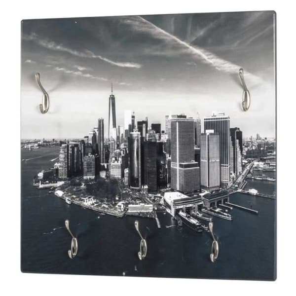 Väggkrok 5 Krokar "skyline" 70cm Grå - Paris Pris