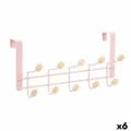 Miniatyrbild 1 av 3: Dörrhängare Berilo W7912-10NB-PINK Rosa Trä Metall 35 x 17 x 15 cm (6 antal)