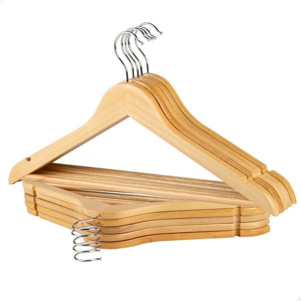 Bøjlesæt Max Home Natur Træ Stål 44,5 x 23 x 1 cm 10 Dele (6 enheder)