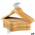Pikkukuva 1 / 7: Vaatehengarisetti Max Home Luonnollinen Puu Teräs 44,5 x 23 x 1 cm 20 Kappaletta (4 osaa)