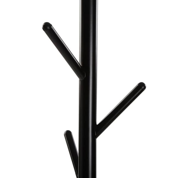 Väggmonterad rockhängare Versa Eveline Svart Metall Stål Minimalistisk 28,5 x 170 x 28,5 cm