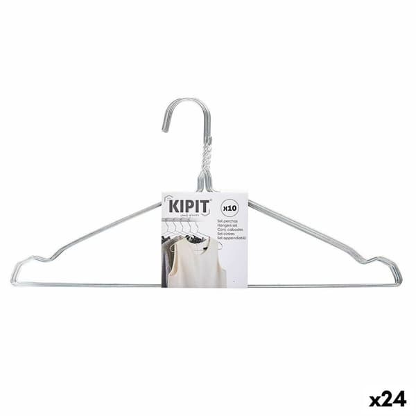 Bøjlesæt Kipit HD092803 Sølvfarvet Metal 40 x 1 x 20 cm (24 enheder)
