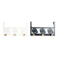 Pikkukuva 1 / 3: Ovitakkiteline DKD Home Decor 8424001835553 Linnut Valkoinen Musta Metalli Puu MDF 28,5 x 9,5 x 16 cm (2 osaa)