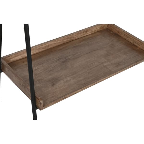 Hallbord Home ESPRIT Sort Natur 80 x 41 x 183 cm