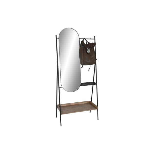 Hallipöytä Home ESPRIT Musta Luonnollinen 80 x 41 x 183 cm