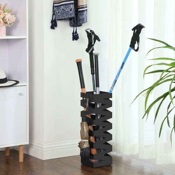 Svart paraplyställ - H49 cm