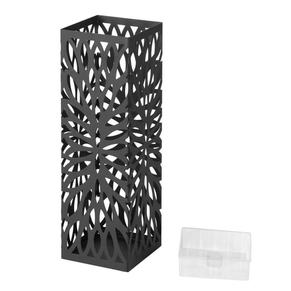 Svart paraplyställ - H49 x L15,5 cm