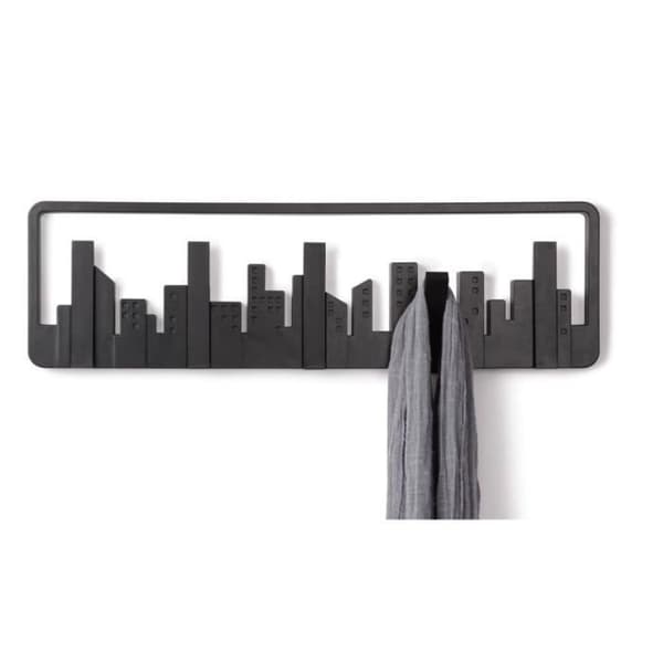Skyline svart klädhängare 5 krokar 49,5x8x1...