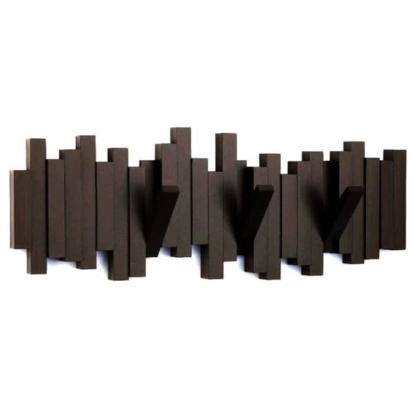 Designer väggklädhängare Sticks Espresso 49,2 x 18,1 x 2,9 cm