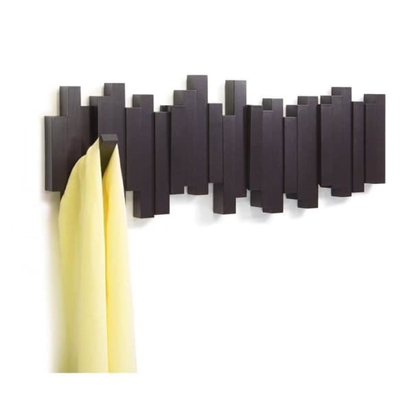 Designer väggklädhängare Sticks Espresso 49,2 x 18,1 x 2,9 cm