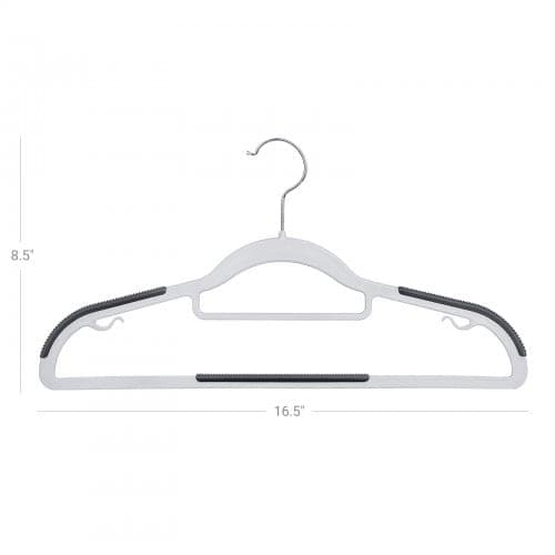 Rootz 30 Pack liukumattomat ripustimet - Kaappiripustimet - Tilaa säästävä järjestäjä - 17,5 cm x 0,5 cm x 22,5 cm