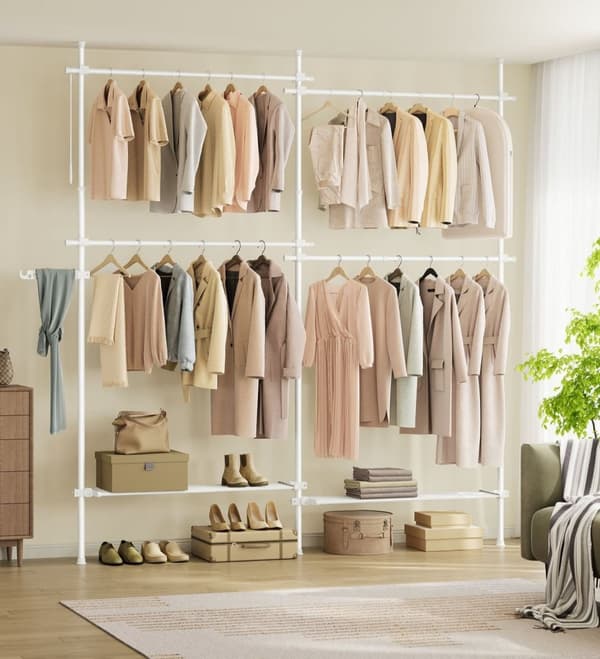 Rootz Klädställ - Organizer - Klädställ - Stål & plast - 33,5 cm x (162-238) cm x (208-310) cm - Vikt 9,7 kg