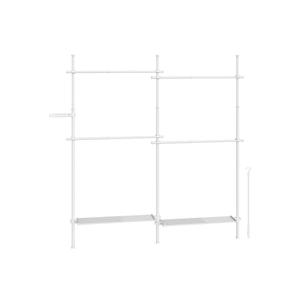 Rootz Klädställ - Organizer - Klädställ - Stål & plast - 33,5 cm x (162-238) cm x (208-310) cm - Vikt 9,7 kg