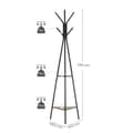 Miniatyrbillede 7 af 8: Rootz Tree Coat Stand - Knagerække - Tøjorganisering - Spånplader og stål - 49,5 cm x 49,5 cm x 179 cm - Greige Black - 3,3 kg - Nem montering