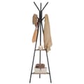 Miniatyrbillede 8 af 8: Rootz Tree Coat Stand - Knagerække - Tøjorganisering - Spånplader og stål - 49,5 cm x 49,5 cm x 179 cm - Greige Black - 3,3 kg - Nem montering