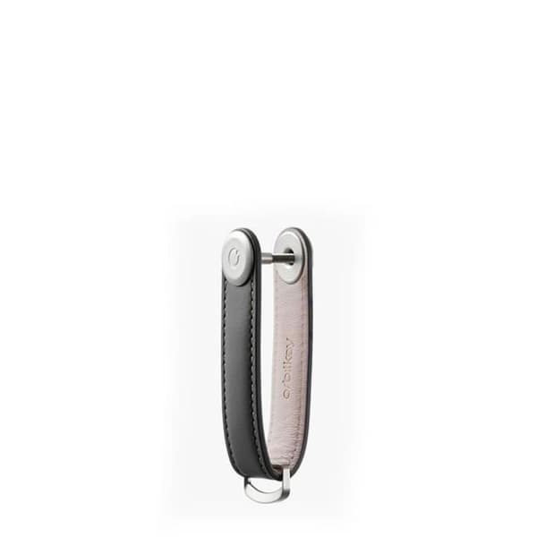 Key Organizer Läder Orbitkey Charcoal Grå sömmar 6 CHARCOAL