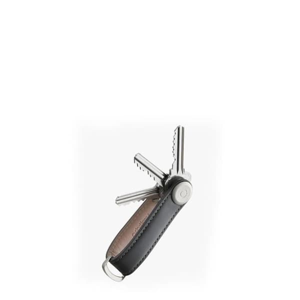 Key Organizer Läder Orbitkey Charcoal Grå sömmar 6 CHARCOAL