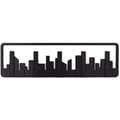 Miniatyrbild 1 av 4: Skyline svart klädhängare 5 krokar 49,5x8x1...