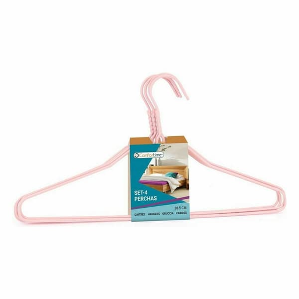Klädhängarset Confortime Metall Plast 4 Delar (24 antal)
