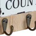 Miniatyrbillede 3 af 3: Stojalo za klobuke DKD Home Decor Rød Træ Metal (2 pcs) (21 x 5 x 45 cm)