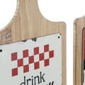 Miniatyrbillede 2 af 3: Stojalo za klobuke DKD Home Decor Rød Træ Metal (2 pcs) (21 x 5 x 45 cm)