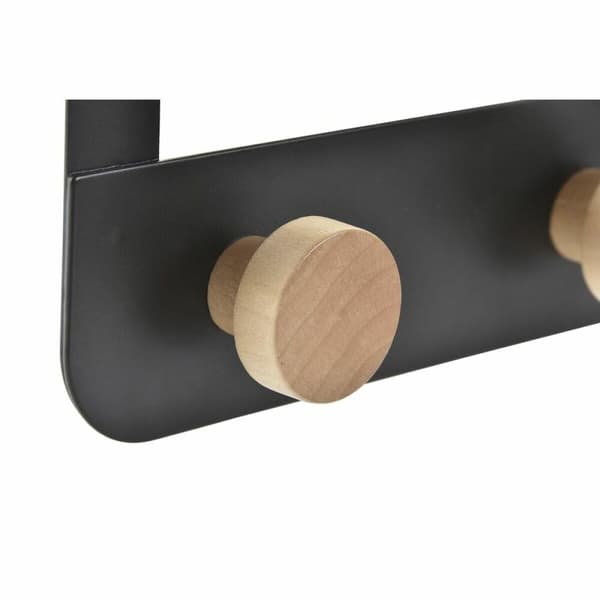 Dörrhängare DKD Home Decor (4 Klädhängare) Metall Trä (35 x 2,5 x 20 cm)