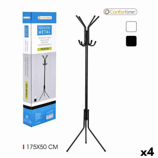 Stojalo za klobuke Confortime Metal 175 x 50 cm (4 enheder)