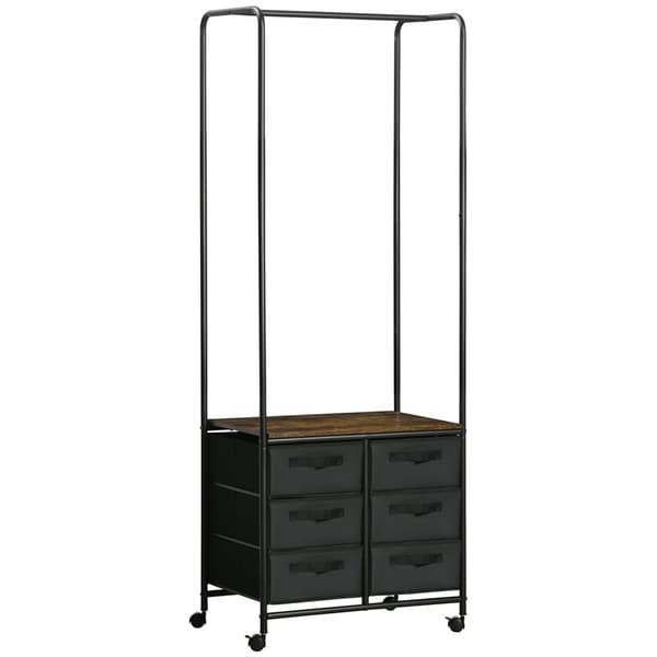 Rootz Industrial Clothes Rack - Garderobsorganisatör - Lagringsenhet - Space Saver - 63,5 cm x 40 cm x 172,5 cm