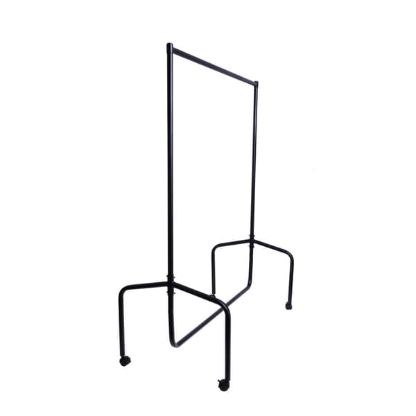 Rootz Metal Vaatikkoteline - vaatteiden vaunu - Rolling Coat -teline - Korkea stabiilisuus - 180x60x150 cm