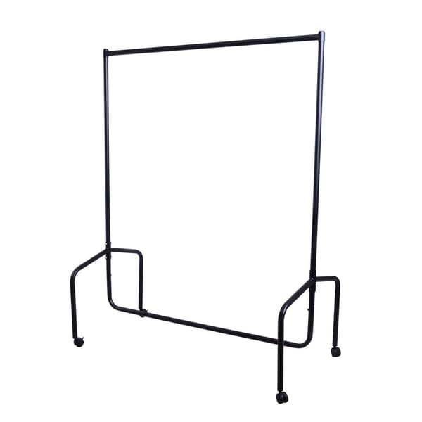 Rootz Metal Vaatikkoteline - vaatteiden vaunu - Rolling Coat -teline - Korkea stabiilisuus - 180x60x150 cm