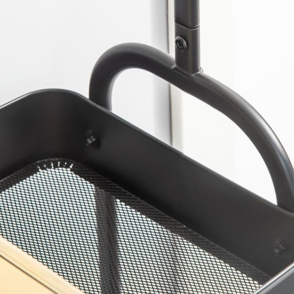 Rootz Mobile Metal Clothes Rack - Garment Rack - Fritstående arrangør - Rumbesparende design - 56,5L x 31,5W x 152,5h cm