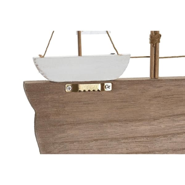 Wall mounted coat hanger DKD Home Decor Puu MDF (34,5 x 1,5 x 21,5 cm)