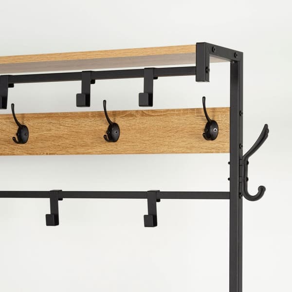 Klädhängare med hylla Max Home Stål Melamin spånskiva Minimalistisk 102 x 180 x 40 cm