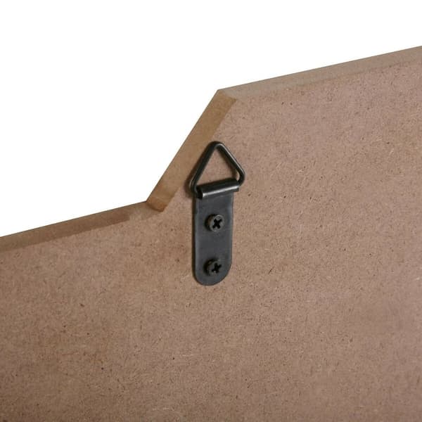 Väggmonterad rockhängare Versa Be Happy Trä MDF 4 x 14,5 x 48 cm