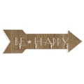 Miniatyrbild 1 av 3: Väggmonterad rockhängare Versa Be Happy Trä MDF 4 x 14,5 x 48 cm