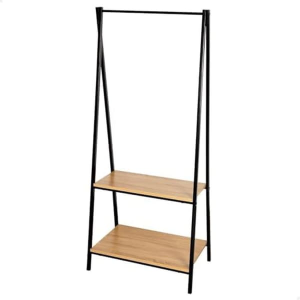 Garderobe med stativ - AKTIVE - 18430 MAX - 2 förvaringshyllor - Industriell design - 64 x 40 x 150 cm