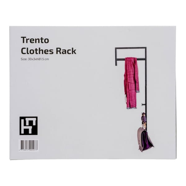 Rootz Trento -vaatteiden teline - vaatejalusta - vaatteiden ripustin - tilaa säästävä muotoilu - 30 cm x 3cm x 82cm