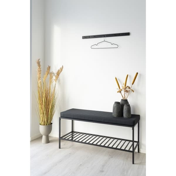 Rootz Vita Coat Rack - väggmonterad arrangör - rymdbesparande hängare - minimalistisk design - stål - 70 cm x 4 cm x 4 cm