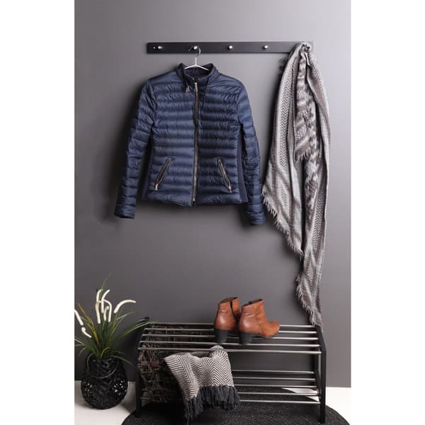 Rootz Padova Coat Rack - Wall Mounted Hanging Solution - Space Savering Accessory Organizer - 70x5x2 cm