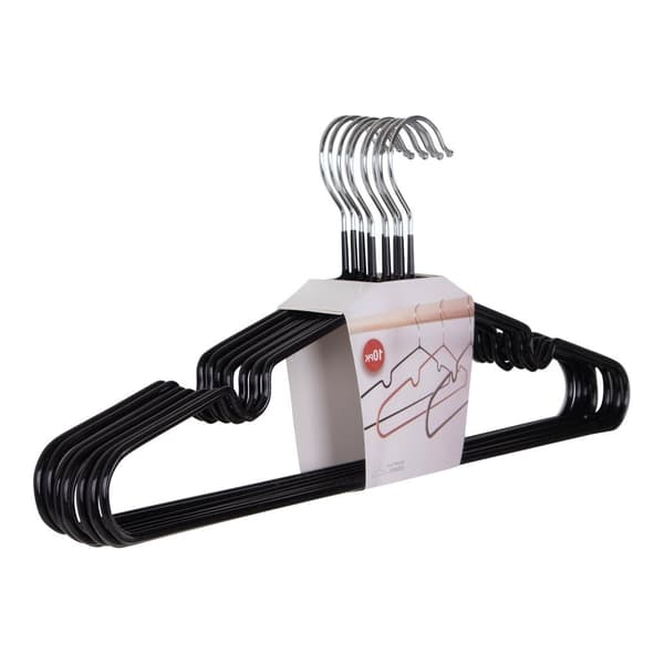 Rootz Massa Metal Hangers Set - Kläderhängare - icke -halkhängare - Slim Design, förhindrar veck - 41 cm x 4 cm x 18 cm