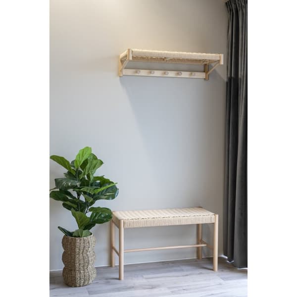 Rootz Abano Hat Shelf - Hat Organizer - Accessory Holder - Rustic Charm - 78 cm x 31 cm x 17 cm