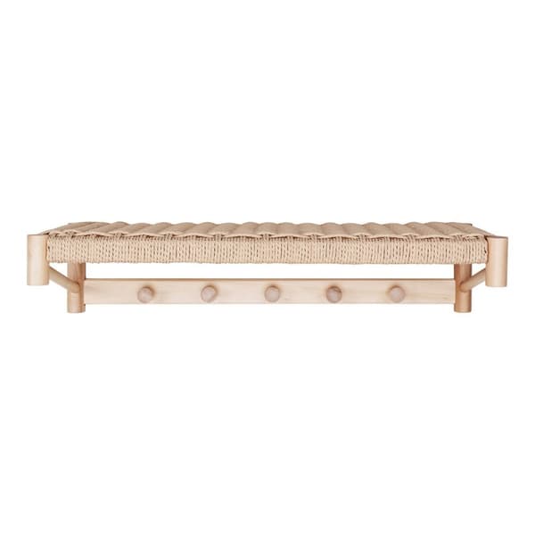 Rootz Abano Hat Shelf - Hat Organizer - Accessory Holder - Rustic Charm - 78 cm x 31 cm x 17 cm