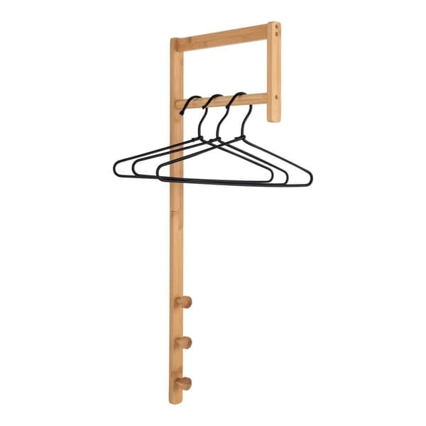 Rootz Clothes Rack - Bambu klädställ - Natural Garment Stand - Eco -Friendly - 3cm x 30 cm x 82 cm