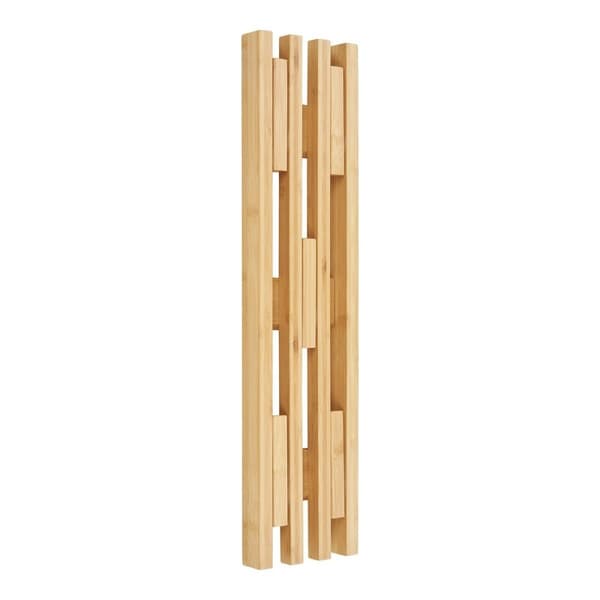 Rootz Bambu Coat Rack - Natural Wall Hanger - Wood Organizer - Eco -Friendly Design - 14cm x 60 cm x 9,5 cm
