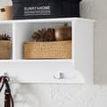 Miniatyrbillede 5 af 7: Rootz MDF Coat Rack - Cloakroom Strip - Vægmonteret bøjle - 3 metalkroge - holdbart design - 100x30x20cm