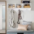 Miniatyrbillede 2 af 7: Rootz MDF Coat Rack - Cloakroom Strip - Vægmonteret bøjle - 3 metalkroge - holdbart design - 100x30x20cm