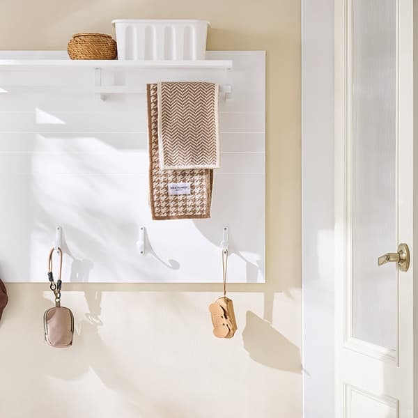 Rootz Wall Garderobe Closet Organizer - Coat Hooks - MDF Hanger - Space Saving - 100x70x20cm