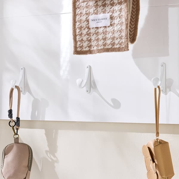 Rootz Wall Garderobe Closet Organizer - Coat Hooks - MDF Hanger - Space Saving - 100x70x20cm