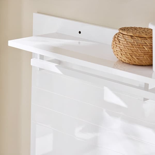 Rootz Wall Garderobe Closet Organizer - Coat Hooks - MDF Hanger - Space Saving - 100x70x20cm