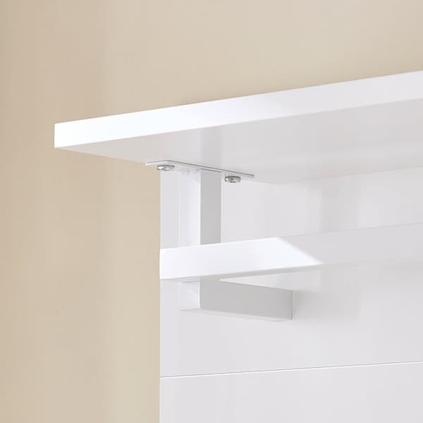 Rootz Wall Garderobe Closet Organizer - Coat Hooks - MDF Hanger - Space Saving - 100x70x20cm